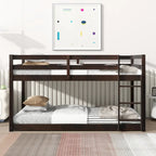 Litera doble tipo loft con dos plataformas de 13 listones y diseño de perfil bajo