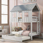 Charming Twin Size Bunk Bed with Special Design for Fun and Comfort