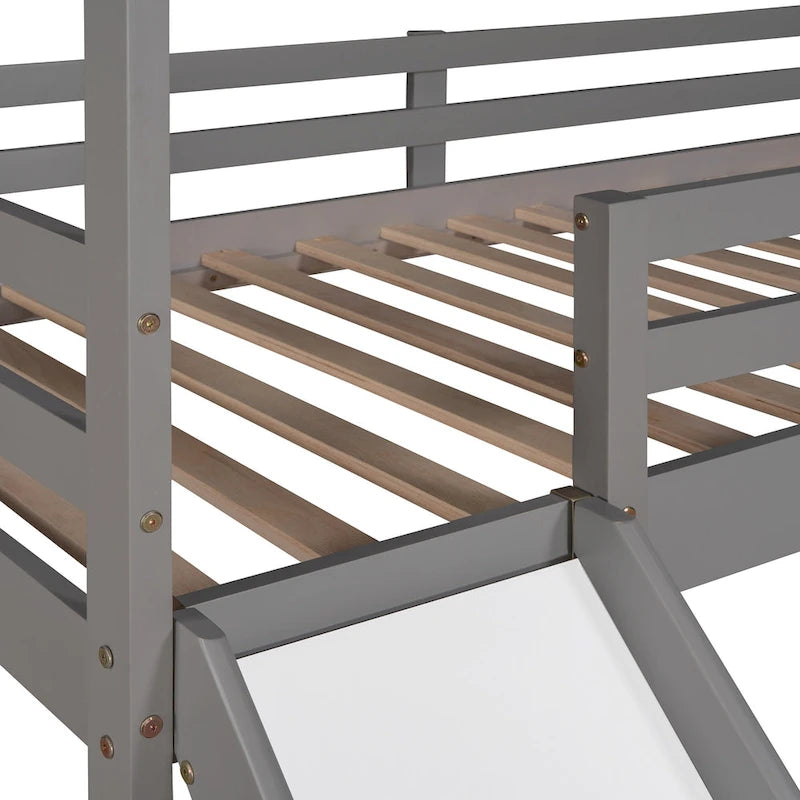 Cama alta Twin Pine con tobogán