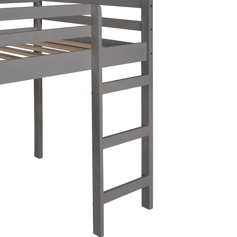 Cama alta Twin Pine con tobogán