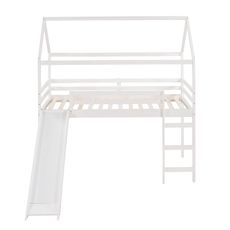 Cama alta Twin Pine con tobogán