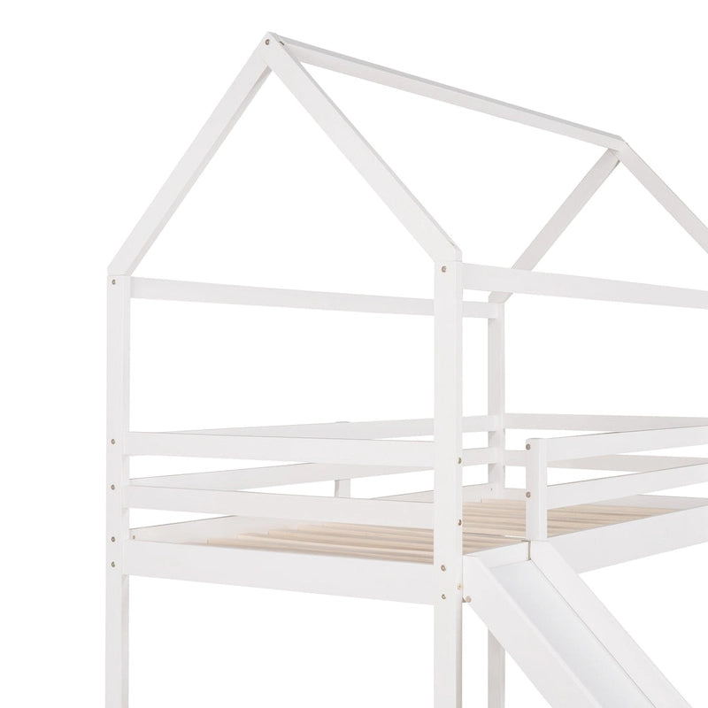 Cama alta Twin Pine con tobogán