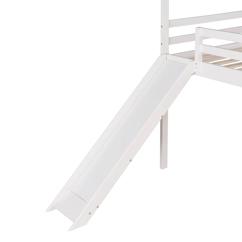 Cama alta Twin Pine con tobogán